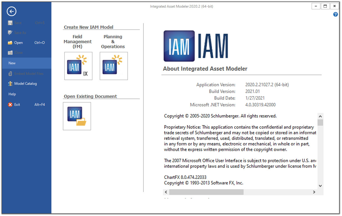 Schlumberger IAM (Integrated Asset Modeler) 2020.2