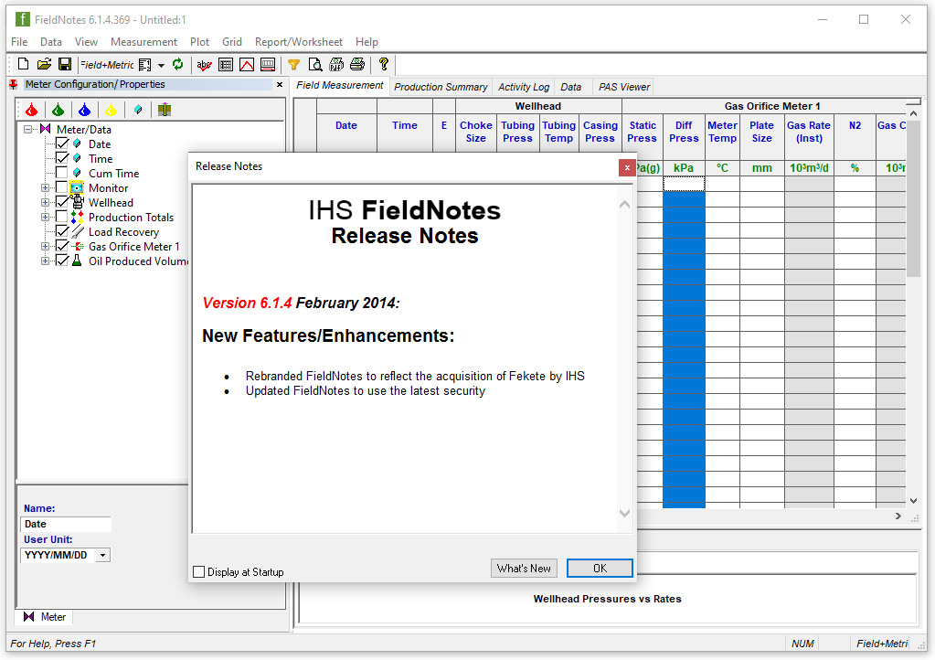 IHS Fekete FieldNotes 6.1.4