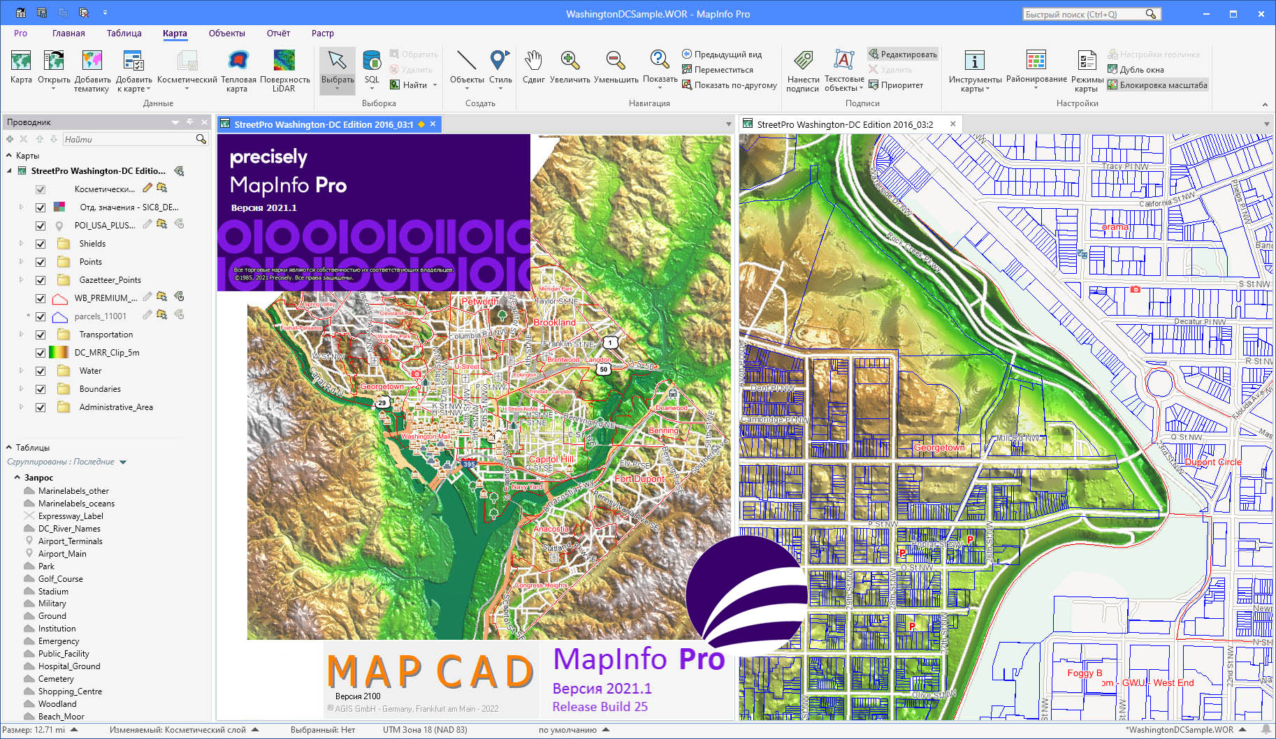 Precisely MapInfo Pro 2021.1.25