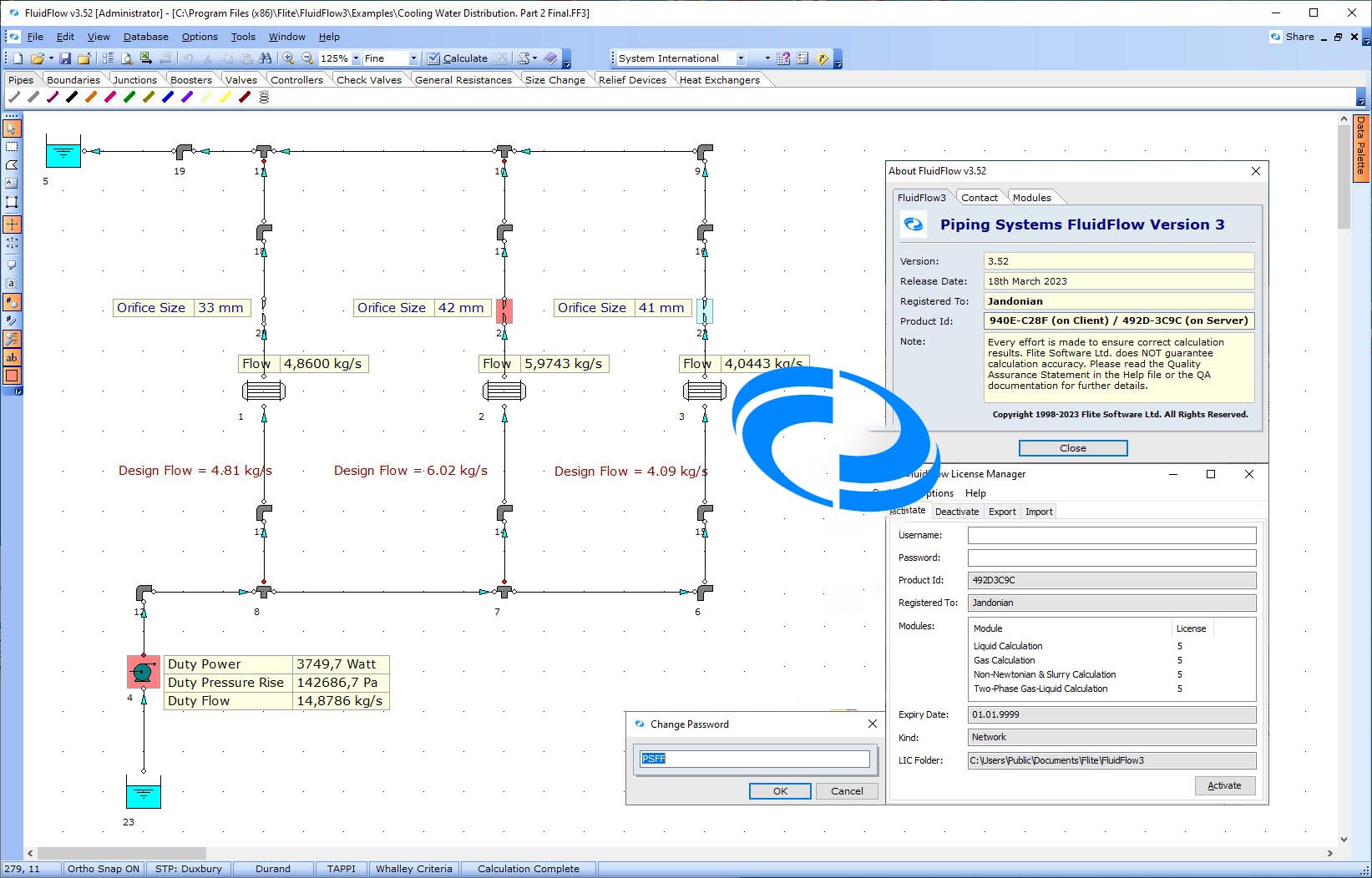 Flite Software Piping Systems Fluid Flow 3.52