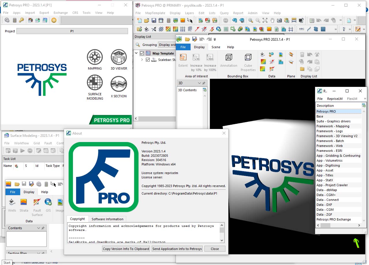 Petrosys Pro 2023.1.4